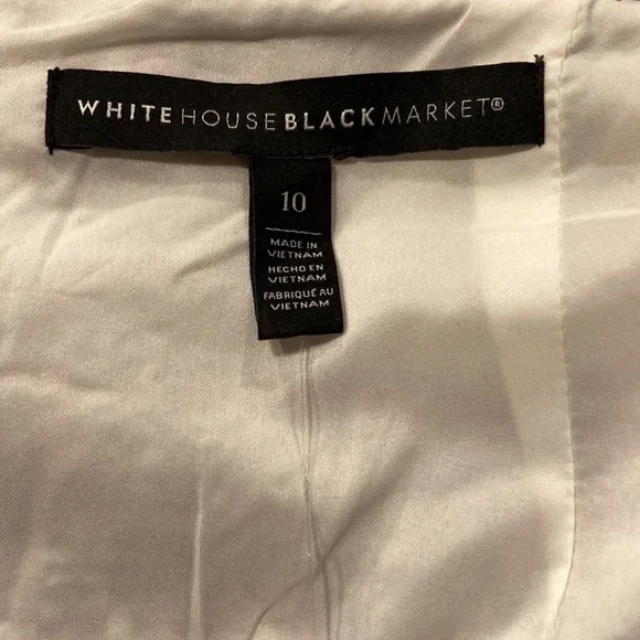 White House Black Market NWT Pink and White Skirt Size 10 - Picture 7 of 10